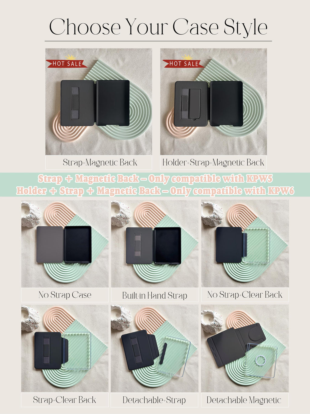 Vintage Book Style Kindle Scribe Case with Auto Sleep/Wake & Customization