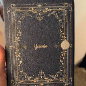 Vintage Book Style Kindle Scribe Case with Auto Sleep/Wake & Customization