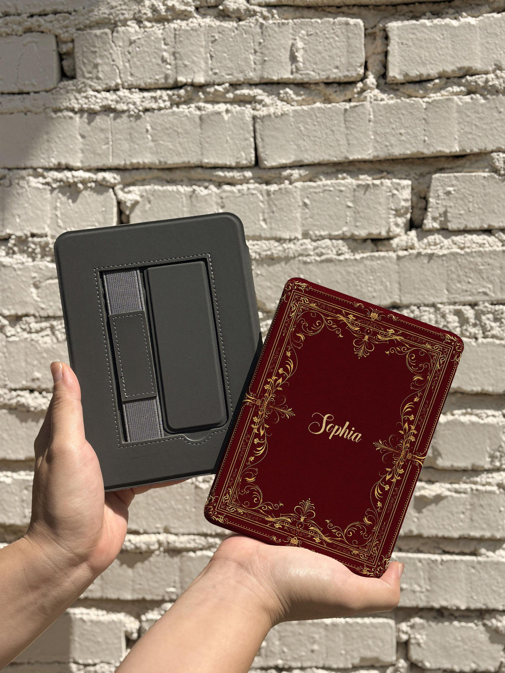 Vintage Book Style Kindle Scribe Case with Auto Sleep/Wake & Customization