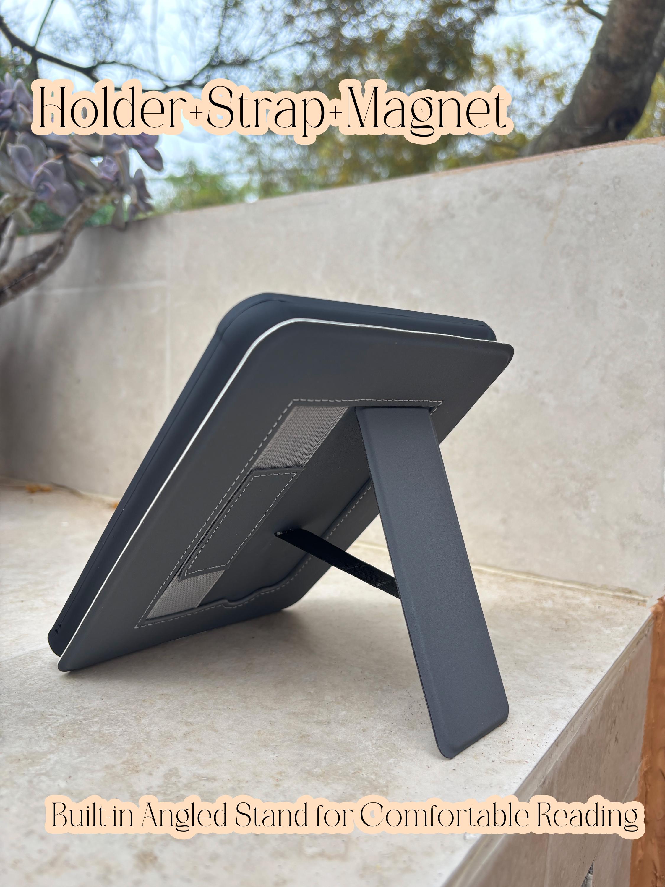 Vintage Book Style Kindle Scribe Case with Auto Sleep/Wake & Customization