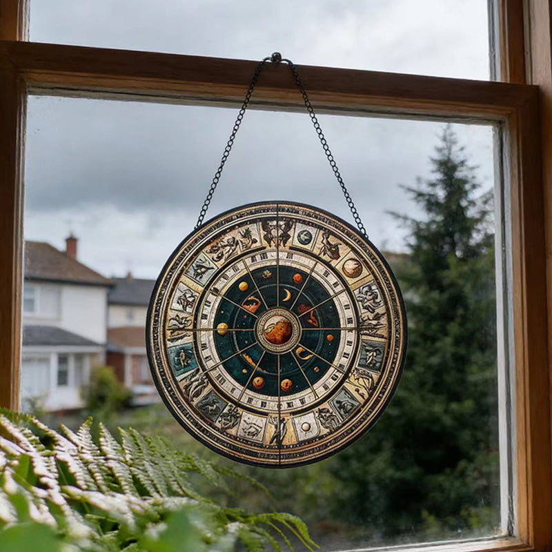 Suncatcher Planet Glass Pendant - Solar System Home Decor