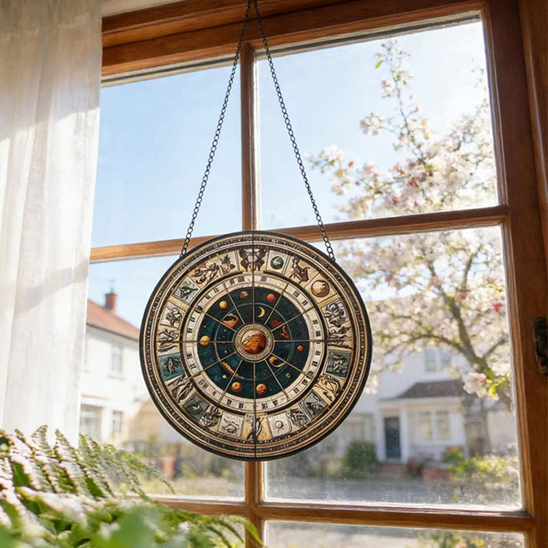 Suncatcher Planet Glass Pendant - Solar System Home Decor