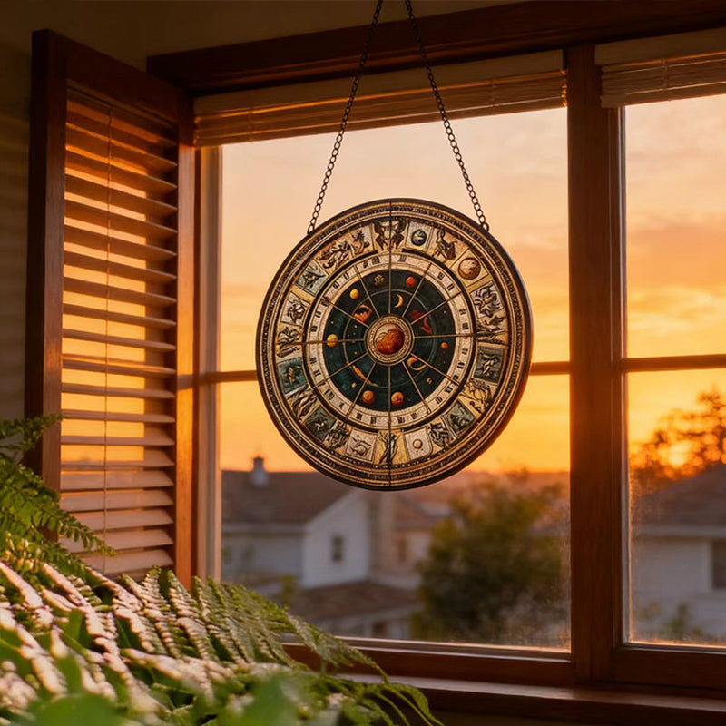 Suncatcher Planet Glass Pendant - Solar System Home Decor