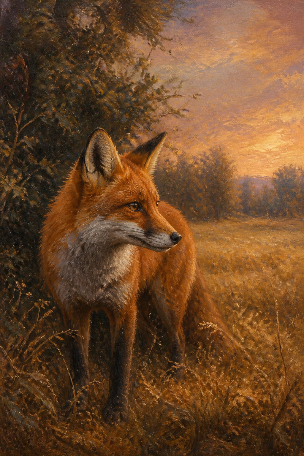 Fox at Dusk